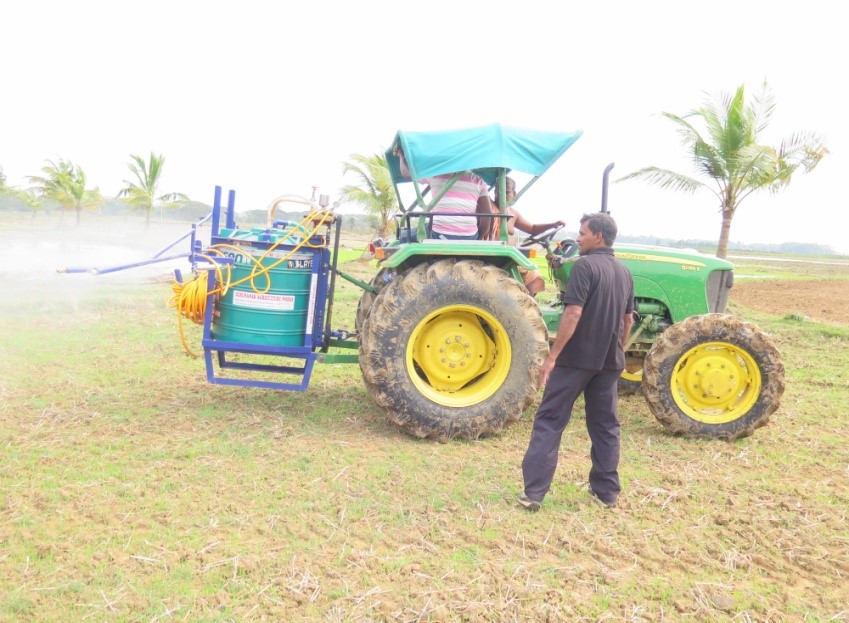 Tractor-Mounted Sprayer